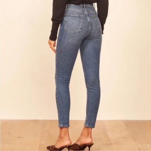 Reformation Harper High Waist Syracuse Wash Jeans - Picture 2 of 10